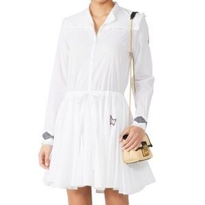Zadig & Voltaire Ranil white cotton mini dress